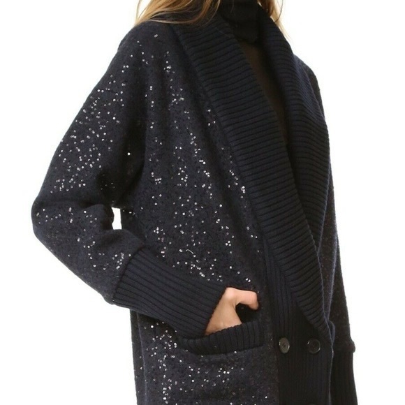 Diane Von Furstenberg Jackets & Blazers - DVF Zayde Sequined Cardigan Coat